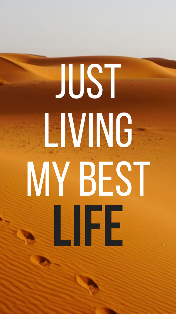 Just Living My Best Life Instagram Story – шаблон для дизайну
