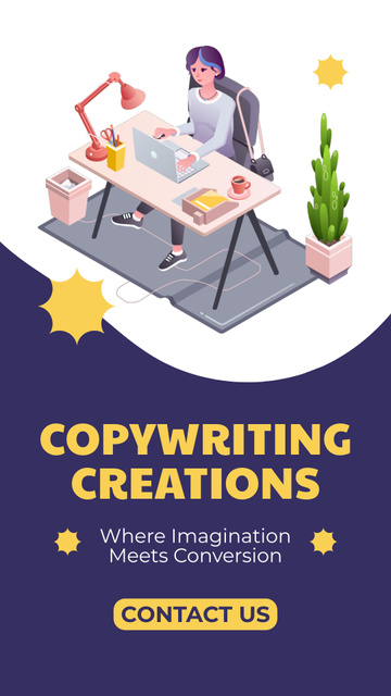 Competitive Copywriting Service For Brands Offer Instagram Video Story Πρότυπο σχεδίασης
