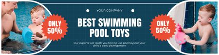Modèle de visuel Remise sur les meilleurs jouets de piscine - Twitter