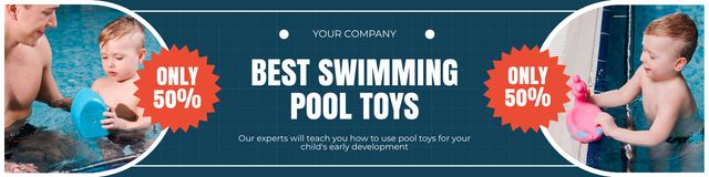 Discount on Best Pool Toys Twitter Design Template