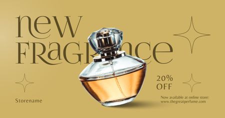 New Fragrance Discount Offer Facebook AD Design Template