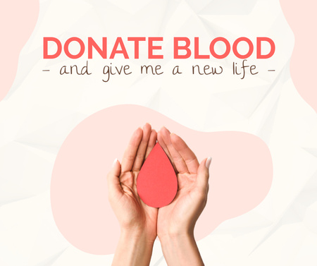 Ontwerpsjabloon van Facebook van Blood donation healthcare