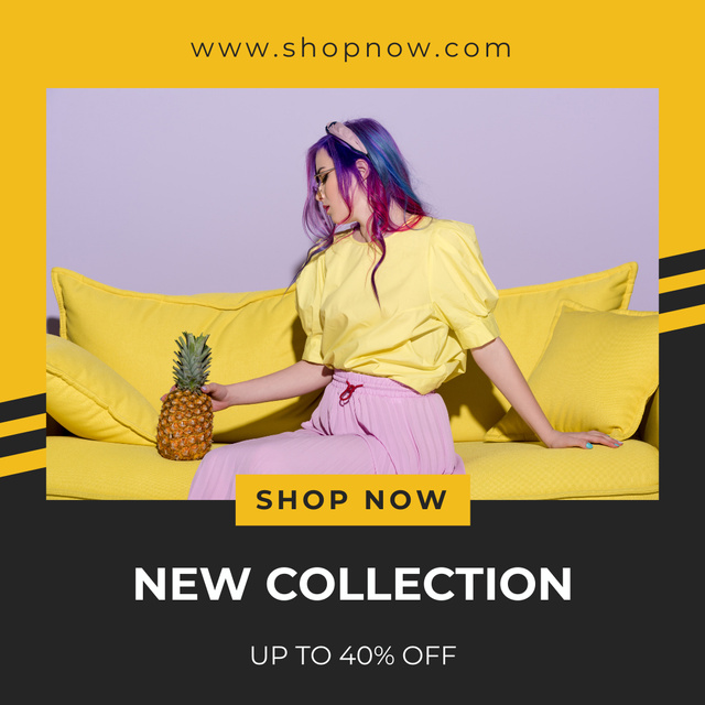 Fashion New Collection for Women Instagram Design Template