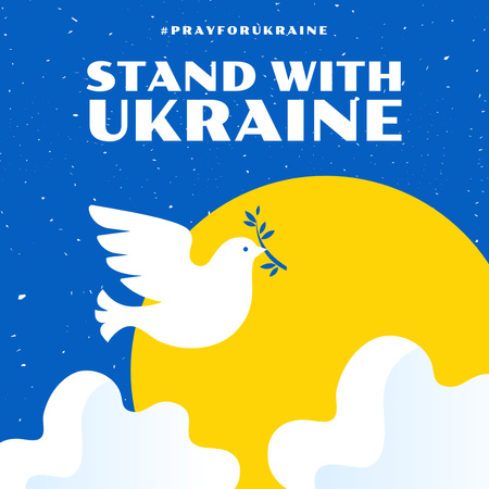 Dove brings peace to Ukraine Instagram Design Template