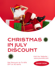 Christmas Discount in July with Merry Santa