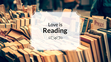 Plantilla de diseño de Reading Inspiration with Books on Shelves Youtube 