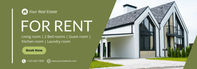 Modern House for Rent With Booking Tumblr – шаблон для дизайну
