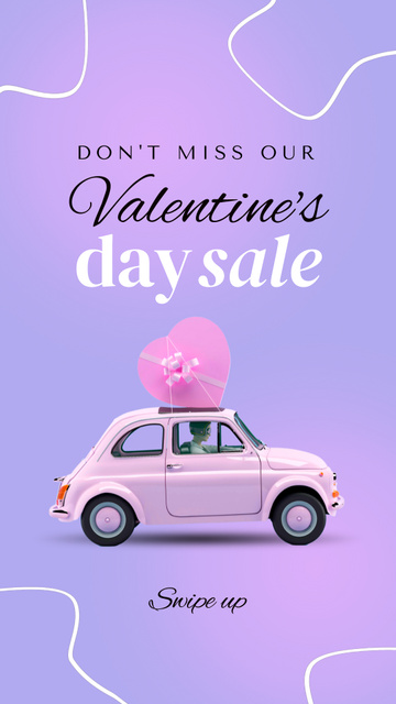 Template di design Valentine's Day Holiday Sale Instagram Video Story