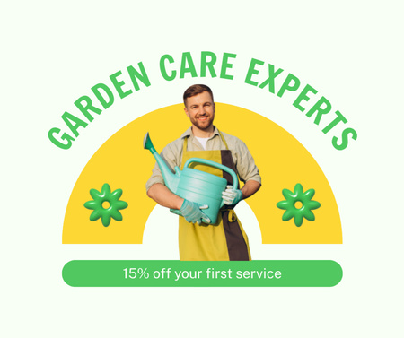 Discount For Comprehensive Garden Care Programs Facebook Design Template