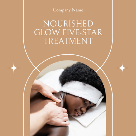 Modèle de visuel Annonce de massage spa bien-être - Instagram