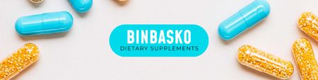 Dietary Supplements Ad LinkedIn Cover Design Template