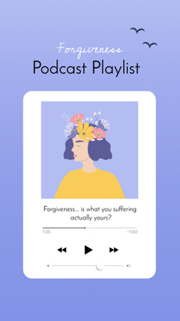 Psychological Podcast Ad Instagram Story Design Template