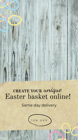 Easter Baskets With Delivery Offer TikTok Video Design Template
