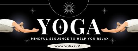 Template di design Lo yoga aiuta a rilassarsi Facebook cover