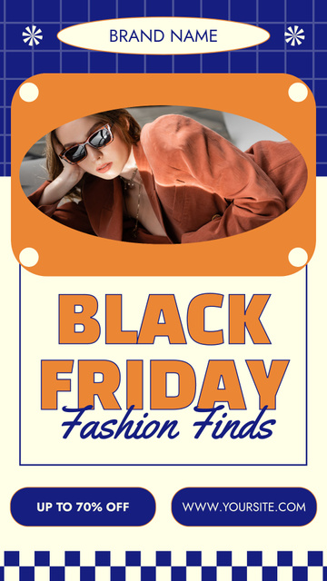 Black Friday Deals on Fashion Outfits Instagram Video Story – шаблон для дизайну