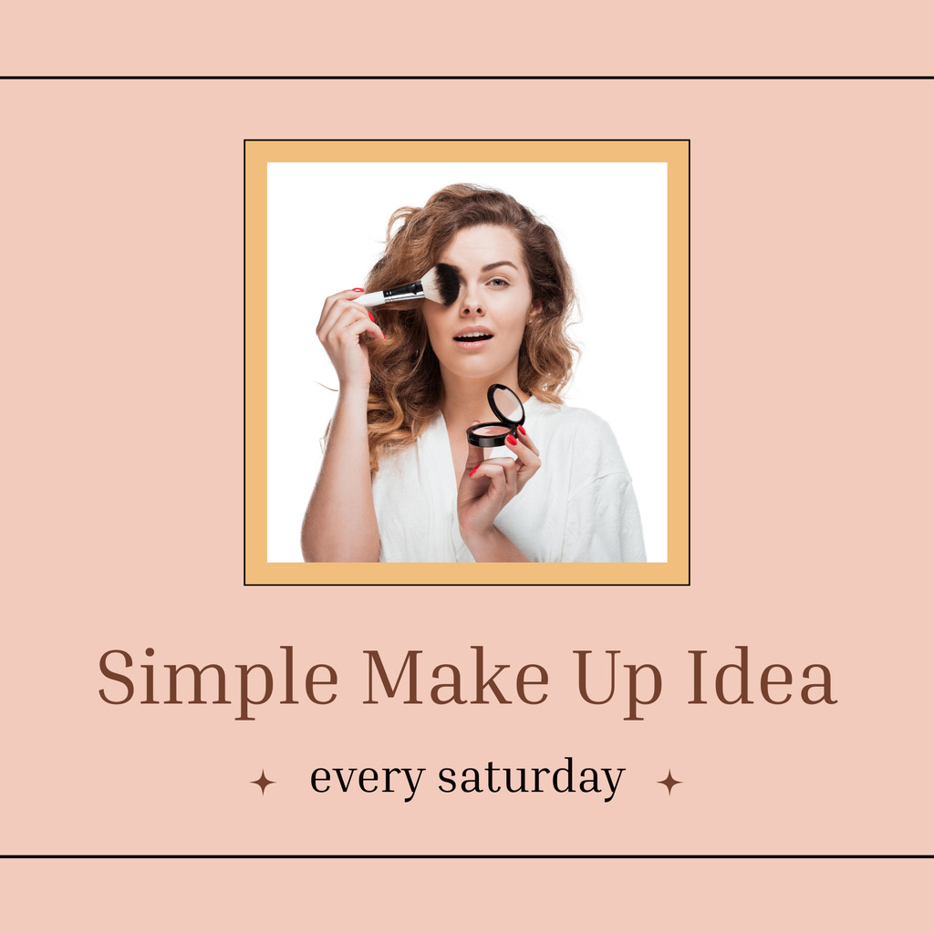 Elegant Ideas for Make Up Podcast Cover – шаблон для дизайну