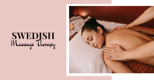 Swedish Massage Therapy Facebook AD Šablona návrhu