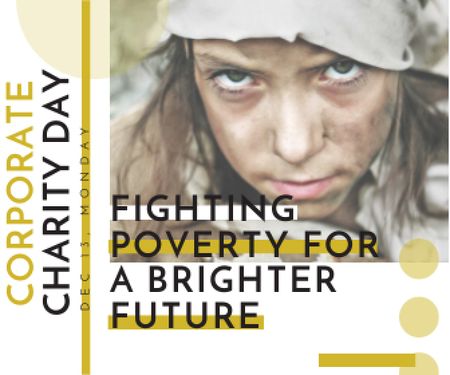 Template di design Corporate Charity Day Large Rectangle