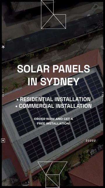 Template di design Solar Panels For Homes And Offices With Free Installation TikTok Video