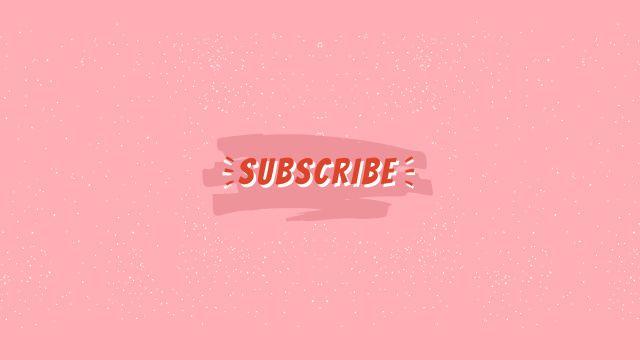 Subscribe inscription in pink Youtube – шаблон для дизайну