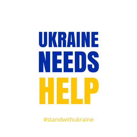 Ukraine needs Help Instagram tervezősablon