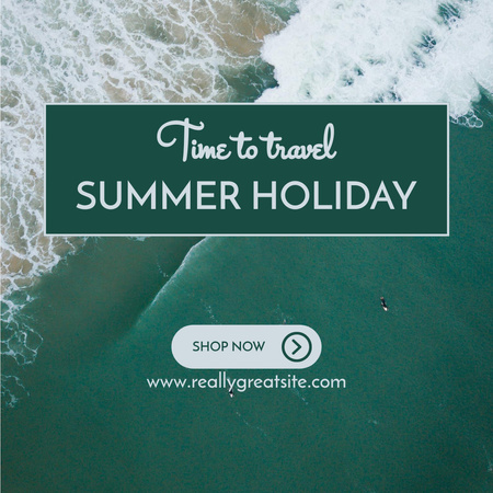 Template di design offerta vacanze estive Instagram