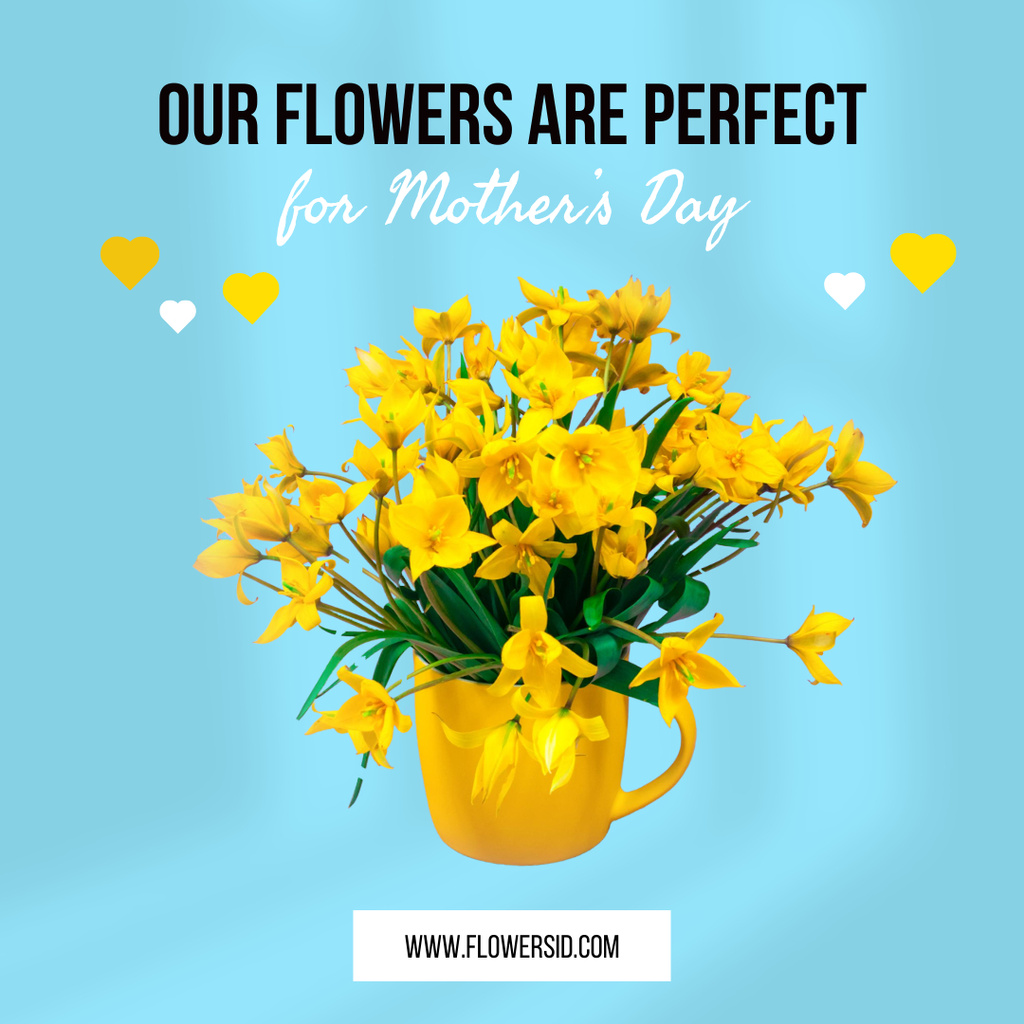 Szablon projektu Flowers Offer for Mother's Day Instagram