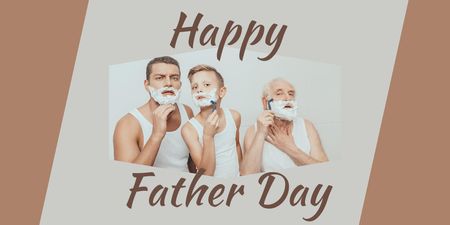 Happy Father's Day  Twitter Design Template