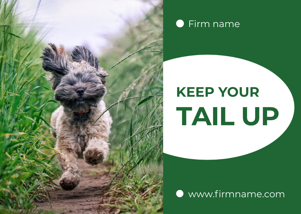 Szablon projektu Adorable little Yorkshire Terrier  Card