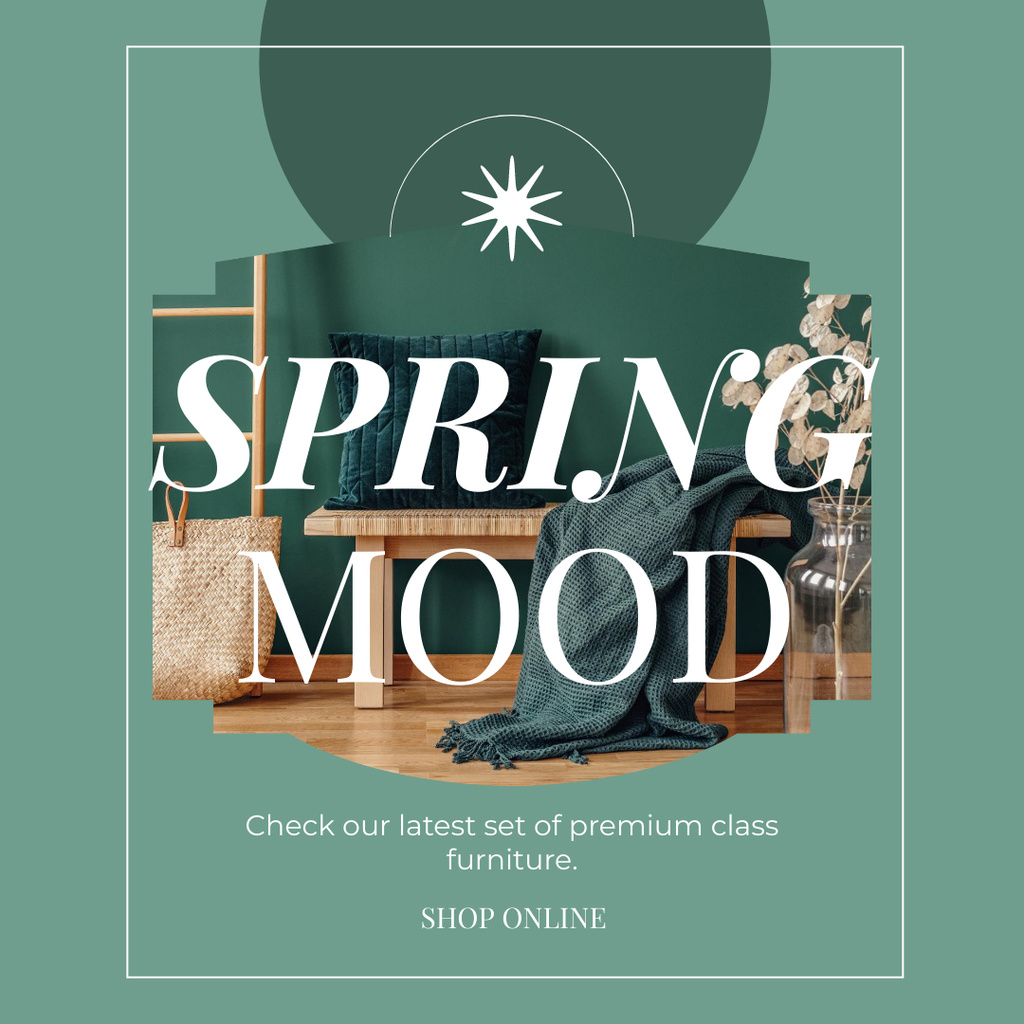 Spring Sale Premium Furniture Instagram Šablona návrhu