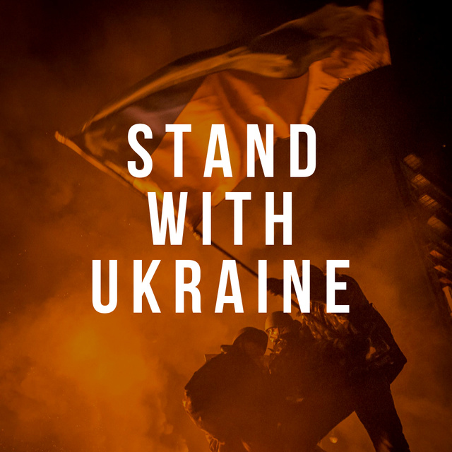 Ukrainian Soldiers at War Instagram Design Template