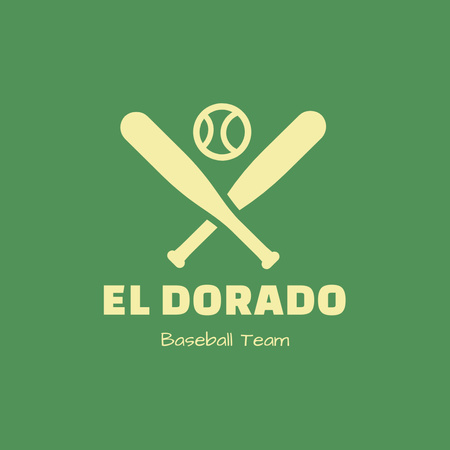 Baseball Sport Club Emblem Logo Tasarım Şablonu
