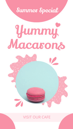 Platilla de diseño Offer of Yummy Macarons Instagram Video Story