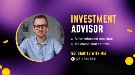 Highly Experienced Investment Advisor Service Full HD video Design Template