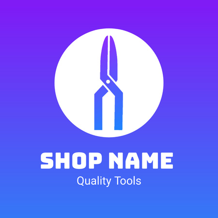 Promoção de loja de ferramentas profissionais de jardinagem Animated Logo Modelo de Design