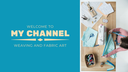 Template di design Weaving and Fabric Art Blog Youtube
