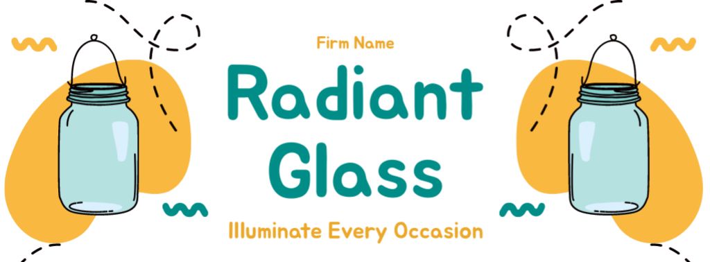 Radiant Glass Jars Offer In Shop Facebook cover Tasarım Şablonu