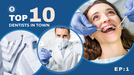 Designvorlage Ad of Top Dentists in Town für Youtube