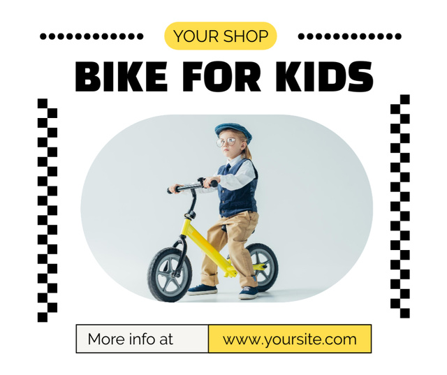 Platilla de diseño Bikes for Kids Offer Facebook