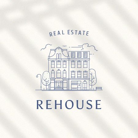 Real Estate Services Offer Logo Šablona návrhu