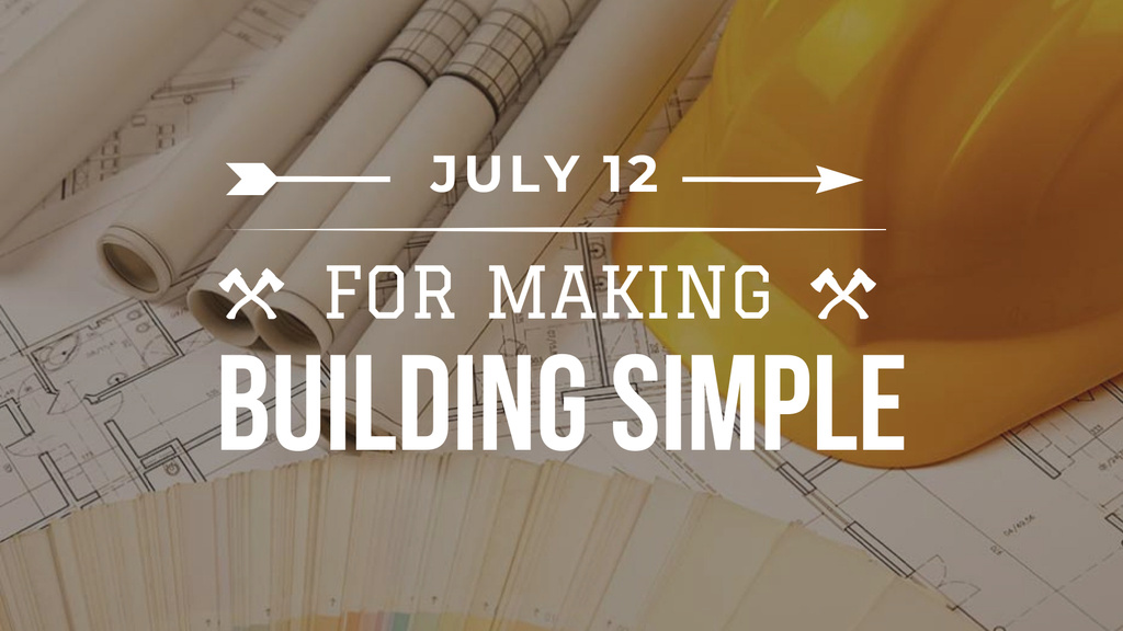 Modèle de visuel Building Event with Blueprints - FB event cover