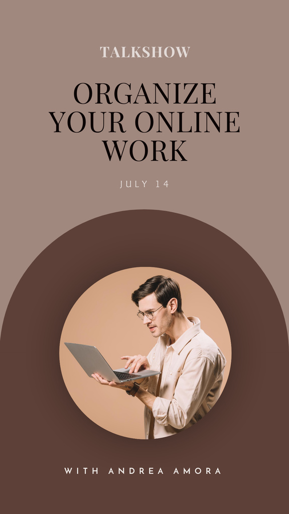 How to Organise Your Work from Home Instagram Story tervezősablon