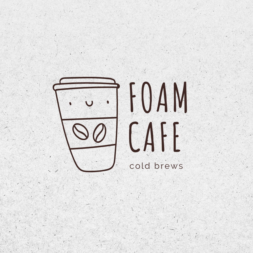 Designvorlage Offer of Cold Coffee Drinks für Logo