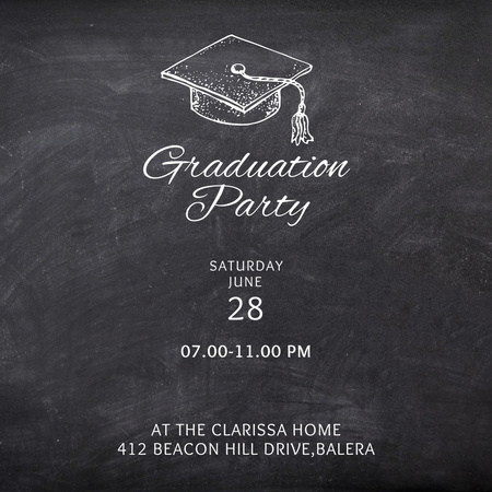 Ad of Graduation Party Instagram Design Template