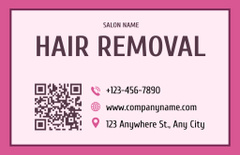 Various Hair Removal Products in Pink Frame