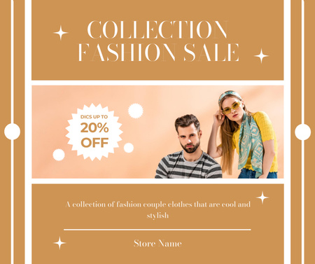 Summer Sale of Fashion Collection Facebook Modelo de Design