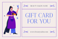 Beauty Salon Services Ad with Hairstylist