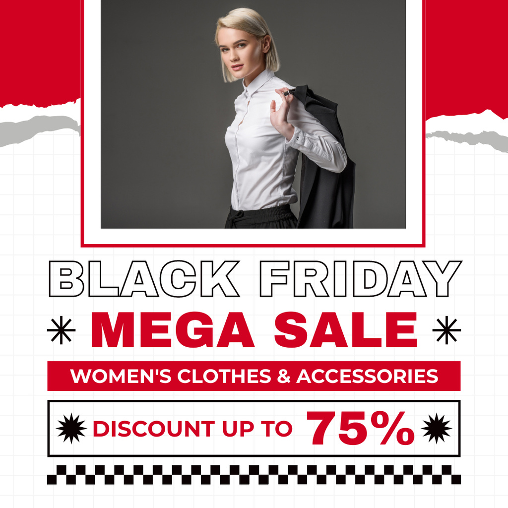 Black Friday Mega Sale Instagram Tasarım Şablonu