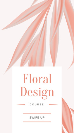 Floral Design Course Offer Instagram Story Design Template