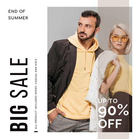 Various Styles Of Fashion Clothes Sale Offer Instagram Design Template